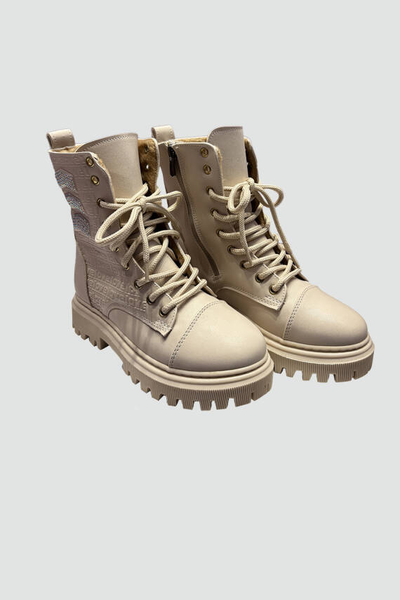 Kız Çocuk BEJ TAŞLI BOT - 1