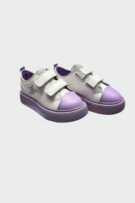 Kız Çocuk BEYAZ-LİLA SPOR AYAKKABI - Star Pearl Kids
