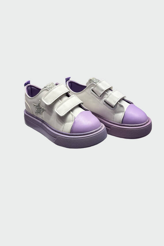Kız Çocuk BEYAZ-LİLA SPOR AYAKKABI - 1