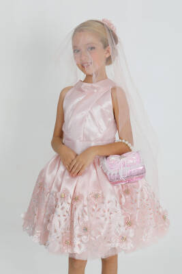 Kız Çocuk Çiçekli Elbise - 4