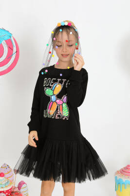 Kız Çocuk Dog Dress Elbise - 9