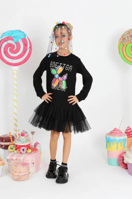 Kız Çocuk Dog Dress Elbise - 12