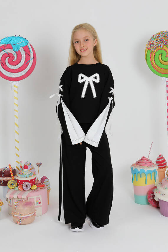 Kız Çocuk Fiyonk Eşofman - 5