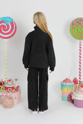 Kız Çocuk Gül Taş Eşofman - Star Pearl Kids (1)