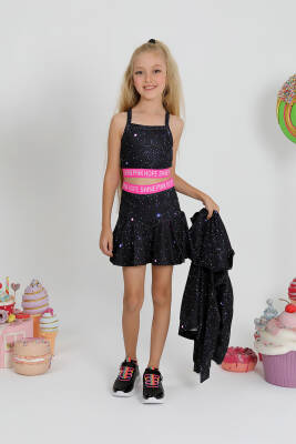 Kız Çocuk GYM Galaxy Crop Atlet - Star Pearl Kids (1)