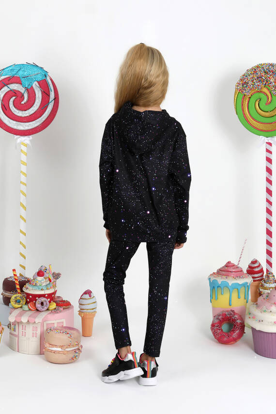 Kız Çocuk GYM Galaxy Fermuarlı Sweatshirt - 3