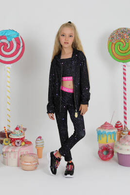 Kız Çocuk GYM Galaxy Uzun Tayt - Star Pearl Kids