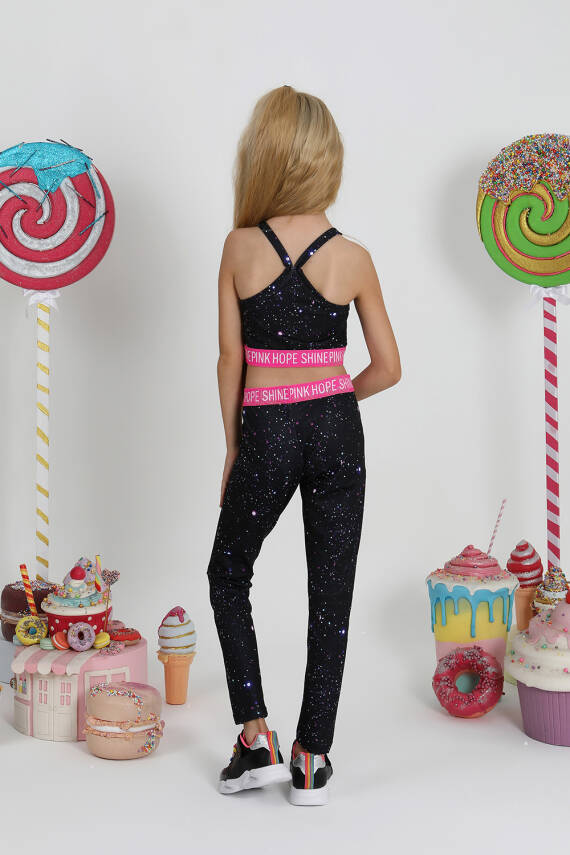 Kız Çocuk GYM Galaxy Uzun Tayt - 3