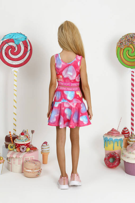 Kız Çocuk GYM Heart Crop Atlet - 2