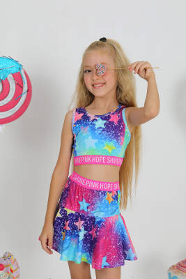 Kız Çocuk GYM Star Crop Atlet - Star Pearl Kids