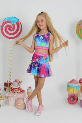 Kız Çocuk GYM Star Crop Atlet - Star Pearl Kids (1)