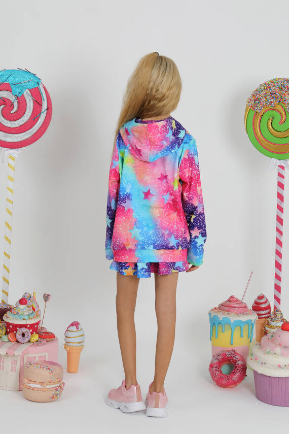 Kız Çocuk GYM Star Fermuarlı Sweatshirt - 2