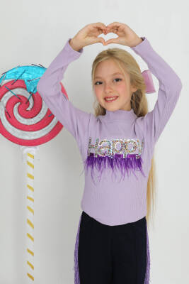 Kız Çocuk Happy T-Shirt - 3