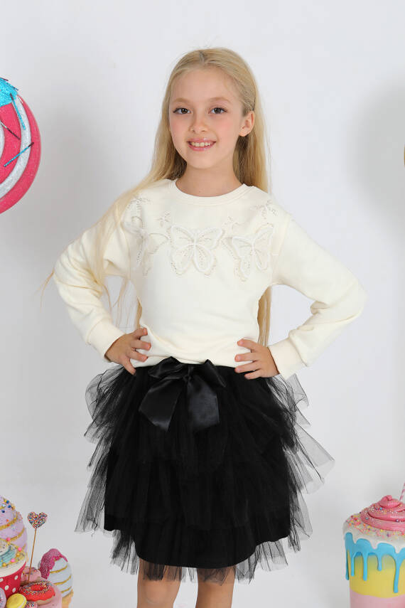 Kız Çocuk Kelebek Tütü Takım - 3