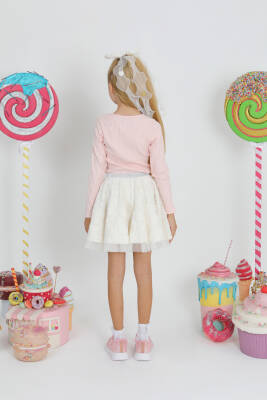 Kız Çocuk Kürk Kalp Etek - Star Pearl Kids (1)