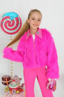 Kız Çocuk Kürk Takım - Star Pearl Kids