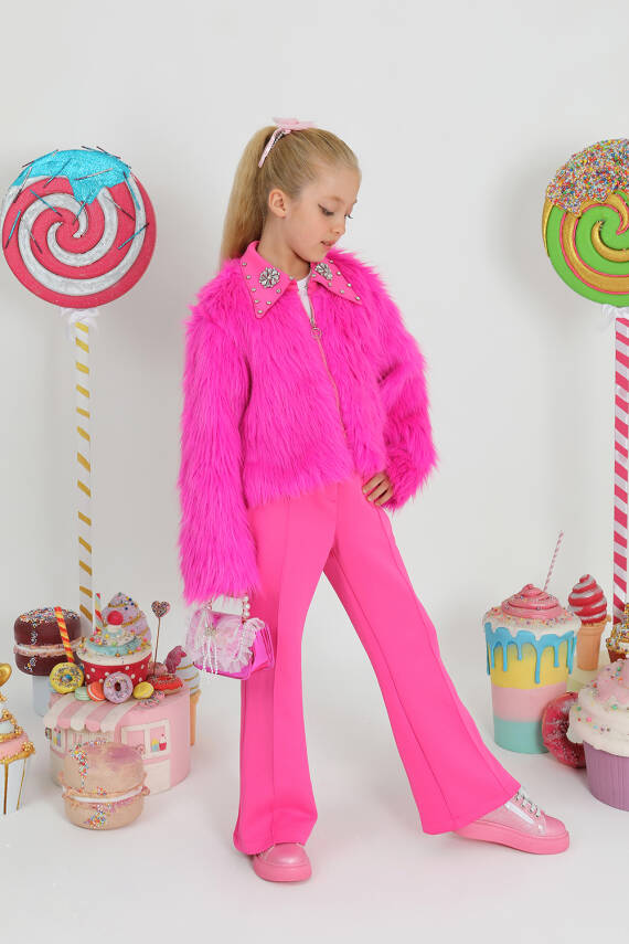 Kız Çocuk Kürk Takım - 4