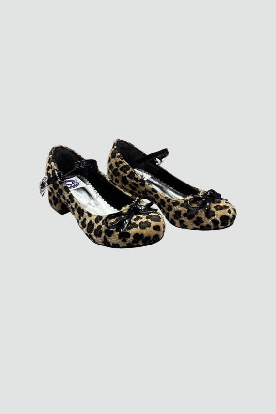 Kız Çocuk LEOPAR SİYAH TOPUKLU - 1