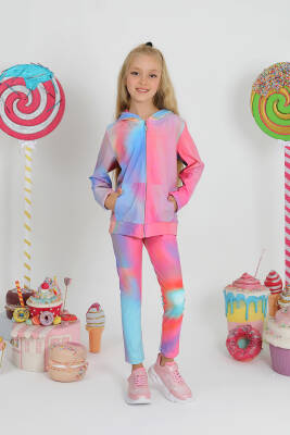 Kız Çocuk Pastel GYM Fermuarlı Sweatshirt - 3