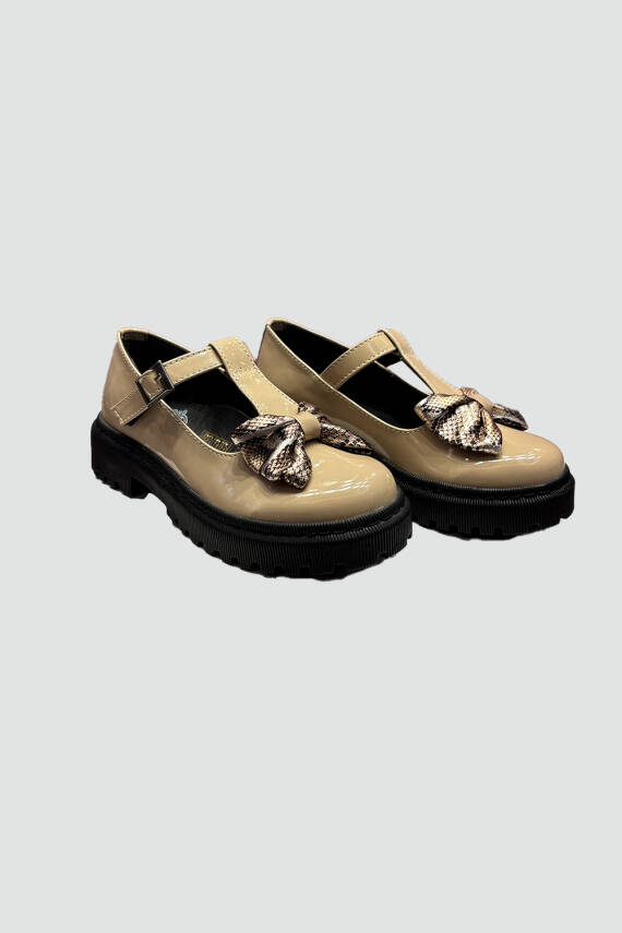 Kız Çocuk RUGAN FİYONKLU BEJ AYAKKABI - 1