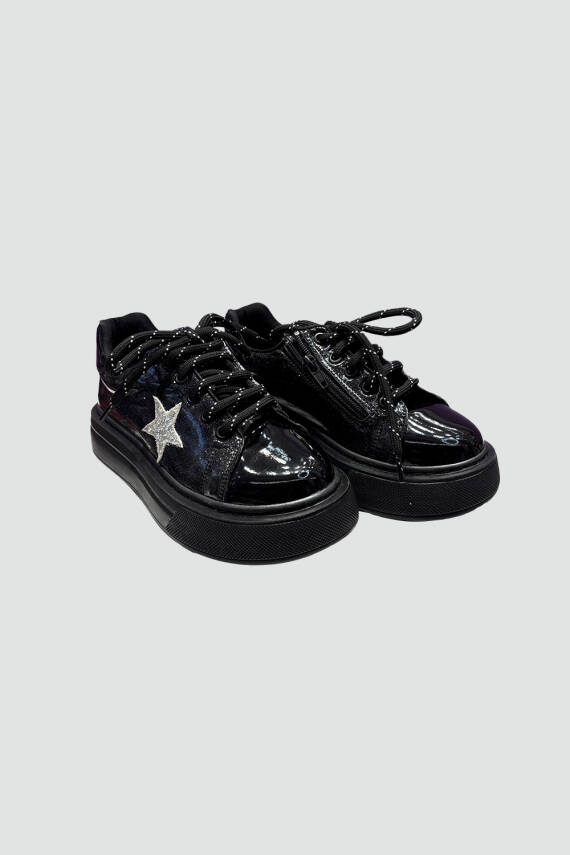 Kız Çocuk SİYAH SİMLİ SPOR AYAKKABI - 1