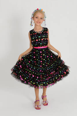 Kız Çocuk Star Elbise - Star Pearl Kids