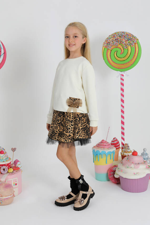 Kız Çocuk Sweatshirt Takım - 4