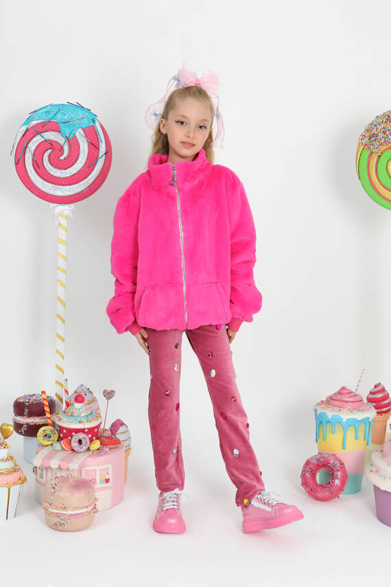 Kız Çocuk Taşlı Tayt - 1