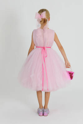 Kız Çocuk Tül Boncuklu Elbise - Star Pearl Kids (1)