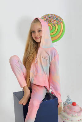 Kız Çocuk Tutya GYM Fermuarlı Sweatshirt - Star Pearl Kids