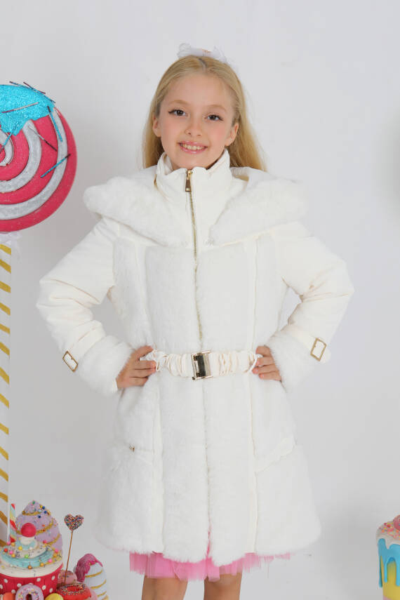 Kız Çocuk Kürk Mont - 1