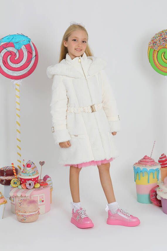 Kız Çocuk Kürk Mont - 4