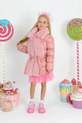 Kız Çocuk Kürk Mont - 9