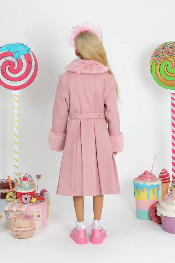 Kız Çocuk Kürk Palto - 10