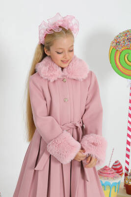 Kız Çocuk Kürk Palto - 11