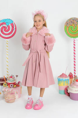 Kız Çocuk Kürk Palto - 12