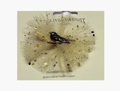 Kuşlu Tül Klips Toka - 1